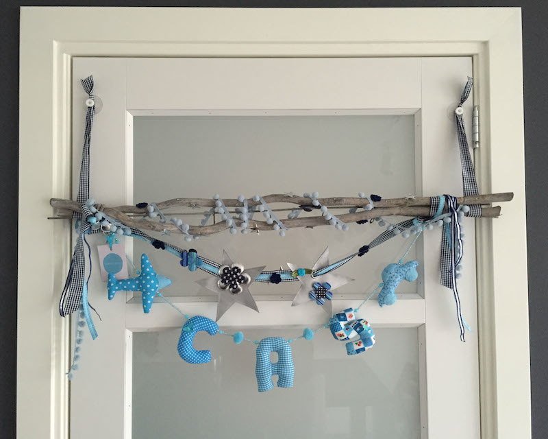 Feestelijke naamslinger - Karens Fournituren BLOG
